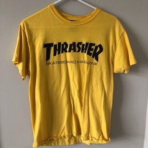 THRASHER Yellow/Black T-Shirt